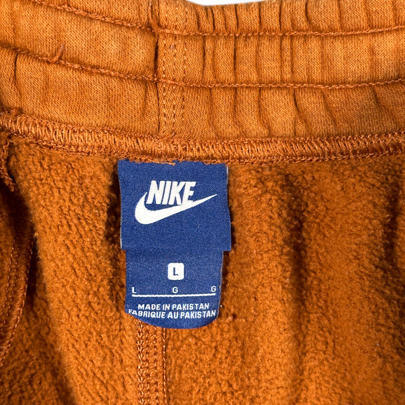 Nike Pants Mens 32X29 Orange Sweatpants Joggers Club Fleece Pockets Athletic - Picture 5 of 9